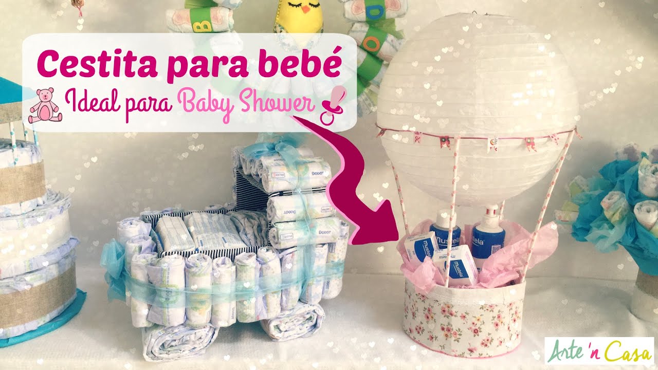 como hacer una canastilla de bebe para regalar
