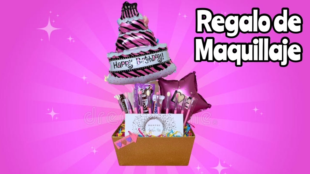 como hacer una cesta de maquillaje para regalar