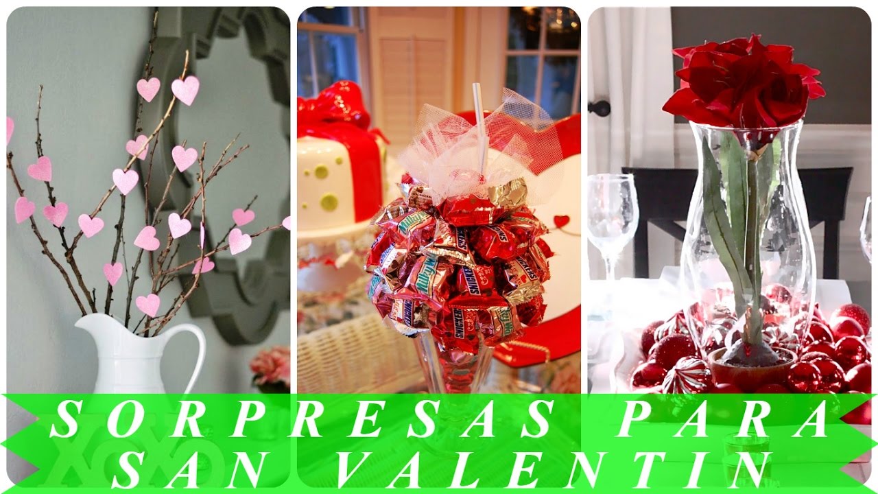 sorpresas para san valentin